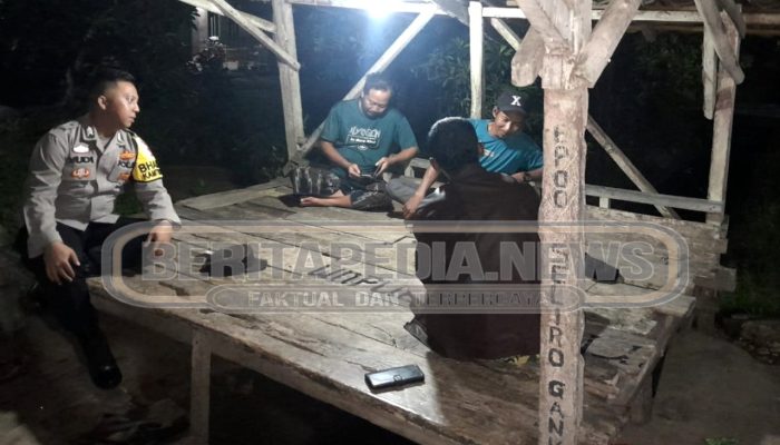 Pemantauan Pos Kamling, Polsek Madang Suku I Ajak Warga Tingkatkan Kewaspadaan