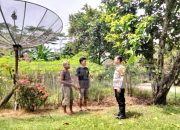 Bhabinkamtibmas Lakukan Pengecekan Lahan Ketahanan Pangan di Desa Rasuan