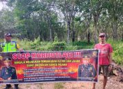 Cegah Asap dan Kebakaran, Polsek Madang Suku I Gencarkan Mitigasi Karhutla di Desa Jatisari