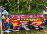 Polsek Madang Suku I Gelar Mitigasi Karhutla di Desa Rasuan Darat