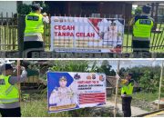 Polsek Madang Suku I Pasang Spanduk Himbauan “Cegah Tanpa Celah” dan “Curanmor” untuk Wujudkan Situasi Aman Kondusif