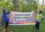 Polsek Madang Suku I Gencarkan Mitigasi Karhutla di Desa Pandan Sari