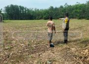 Polsek Madang Suku I Pantau Lahan Ketahanan Pangan Jagung di Desa Lubuk Harjo