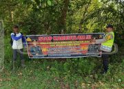 Polsek Madang Suku I Gencarkan Mitigasi Karhutla di Desa Pandansari, Warga Diedukasi Cegah Pembakaran Lahan