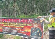 Cegah Kebakaran Hutan dan Lahan, Polsek Madang Suku I Gencarkan Mitigasi Karhutla di Desa Jaya Bakti