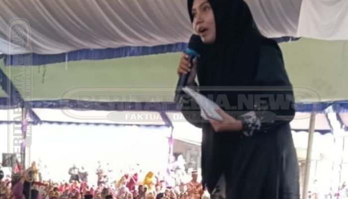 Pengajian Akbar Penceramah Ustadzah Mumpuni di Desa Agung Jati Dipadati Ribuan Jamaah