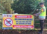 Polsek Madang Suku I Gelar Sosialisasi Larangan Mandi di Sungai di Desa Rasuan