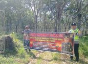 Bhabinkamtibmas Polsek Madang Suku I Gelar Sosialisasi Mitigasi Karhutla di Desa Tebing Sari Mulya