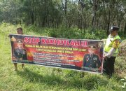 Polsek Madang Suku I Gelar Mitigasi Karhutla di Desa SP. Karta Mulya, Sosialisasikan Larangan Pembakaran Lahan