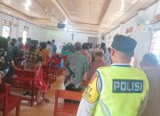 Polsek Madang Suku I Amankan Ibadah Minggu Kasih di Gereja GKSBS Harjo Mulyo