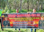 Bhabinkamtibmas Polsek Madang Suku I Gelar Himbauan Cegah Karhutla di Desa Harjo Mulyo