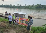 Polsek Madang Suku I Sosialisasikan Larangan Mandi dan Berenang di Sungai Gunung Terang