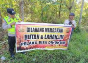 Polsek Madang Suku I Gelar Sosialisasi Mitigasi Karhutla di Desa Gunung Terang