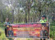 Bhabinkamtibmas Polsek MDS I Ajak Warga Tanah Merah Waspada Bahaya Karhutla