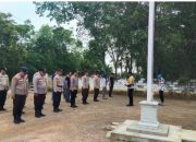 Kapolsek Pimpin Apel Pagi dan Pemeriksaan Disiplin Personel di Polsek Madang Suku I