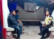 Bhabinkamtibmas Polsek Madang Suku I Lakukan Monitoring Ronda Malam dan Siskamling