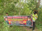 Bhabinkamtibmas Polsek Madang Suku I Gelar Sosialisasi Mitigasi Karhutla