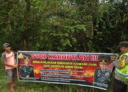 Bripka Bobi Juanda Sosialisasikan Himbauan Cegah Karhutla di Wilayah Hukum Polsek Madang Suku I