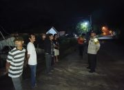 Pastikan Kamtibmas Kondusif, Polsek Madang Suku I Monitoring Ronda Malam Masyarakat