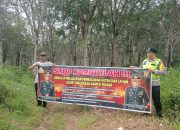 Cegah Karhutla, Bhabinkamtibmas Polsek Madang Suku I Sosialisasikan Larangan Pembakaran Lahan