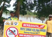 Cegah Risiko Kecelakaan, Polsek Madang Suku I Sosialisasikan Larangan Mandi dan Berenang di Sungai
