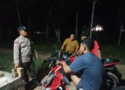 Bhabinkamtibmas Polsek Madang Suku I Monitor Ronda Malam dan Siskamling Masyarakat