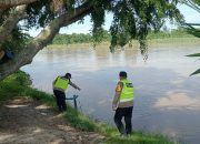 Polsek Madang Suku I Monitoring Debit Air Sungai Komering, Kondisi Masih Aman