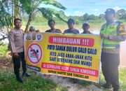 Cegah Risiko Kecelakaan, Aipda Heri Sumanto Sosialisasikan Larangan Mandi dan Berenang di Sungai