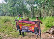 Cegah Karhutla, Aipda Heri Sumanto Laksanakan Sosialisasi di Wilayah Madang Suku I