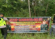 Brigpol Suyudi Sosialisasikan Pencegahan Karhutla di Wilayah Hukum Polsek Madang Suku I