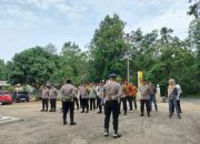 Kanit Samapta Pimpin Apel Pagi di Mapolsek Madang Suku I