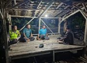 Briptu Ari Saputra Monitoring Ronda Malam Masyarakat di Wilayah Polsek Madang Suku I