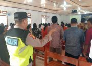 Polsek Madang Suku I Laksanakan Pengamanan Ibadah Minggu Kasih di Gereja GKSBS Harjomulyo