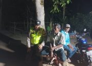 Aipda Saleh Monitoring Ronda Malam Masyarakat di Wilayah Madang Suku I