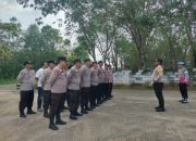 Siaga Nataru, Kapolsek Madang Suku I Pimpin Apel Pagi di Mapolsek