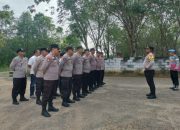 Kapolsek Madang Suku I Pimpin Apel Personel di Halaman Mapolsek