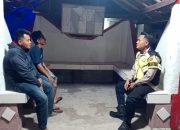 Pastikan Kamtibmas Kondusif, Polsek Madang Suku I Monitoring Ronda Malam Masyarakat