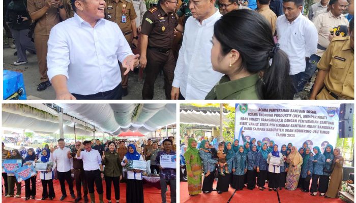 Hari Bhakti Transmigrasi ke-75, Masyarakat OKU Timur Terima UEP dan Bibit Vanili Di Desa Mengulak