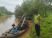 Polsek Madang Suku I Monitoring Debit Air Sungai Komering, Kondisi Masih Aman dari Banjir