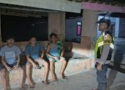 Tingkatkan Kamtibmas, Polsek Madang Suku I Monitoring Ronda Malam Masyarakat