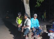Aipda Saleh Monitoring Ronda Malam Masyarakat di Wilayah Polsek Madang Suku I