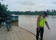 Polsek Madang Suku I Monitoring Debit Air Sungai Komering, Kondisi Desa Pesisir Masih Aman