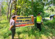 Cegah Karhutla, Polsek Madang Suku I Sosialisasikan Imbauan kepada Masyarakat