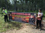 Bhabinkamtibmas Polsek Madang Suku I Gencarkan Sosialisasi Larangan Karhutla