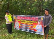 Bhabinkamtibmas Polsek Madang Suku I Sosialisasikan Himbauan Pencegahan Karhutla