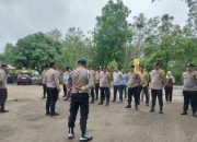 Kapolsek Madang Suku I Pimpin Apel Pagi di Halaman Mapolsek