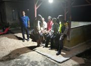 Bripka Bobi Juanda Monitoring Ronda Malam Warga, Pastikan Kamtibmas Tetap Kondusif