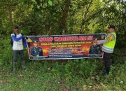 Bhabinkamtibmas Polsek Madang Suku I Sosialisasikan Pencegahan Karhutla kepada Warga