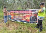 Cegah Karhutla, Polsek Madang Suku I Intensifkan Sosialisasi kepada Masyarakat