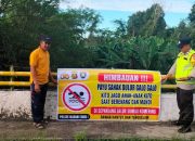 Cegah Resiko Tenggelam, Polsek Madang Suku I Sosialisasikan Larangan Mandi di Sungai